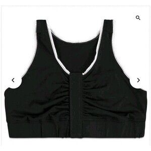 Brobe Post Surgical Bra For Post-Surgery Recovery Size XL Black